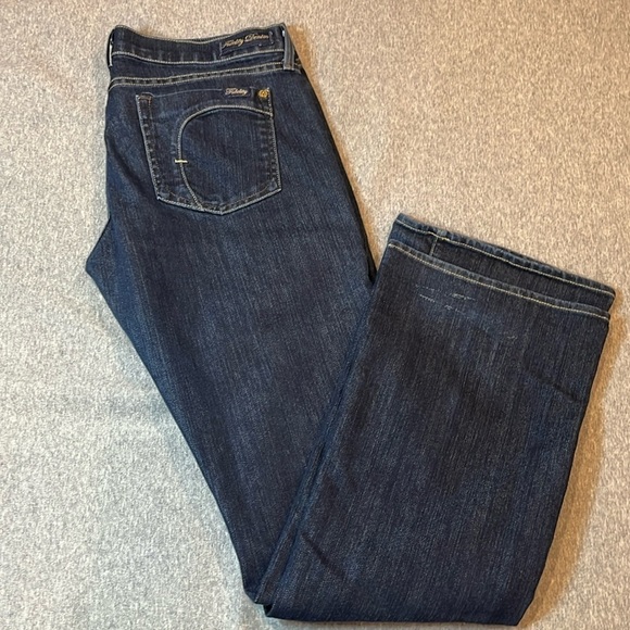 Fidelity Tiger Lily jeans, Viper rinse dark wash, bootcut, tag size 32. - Picture 3 of 13